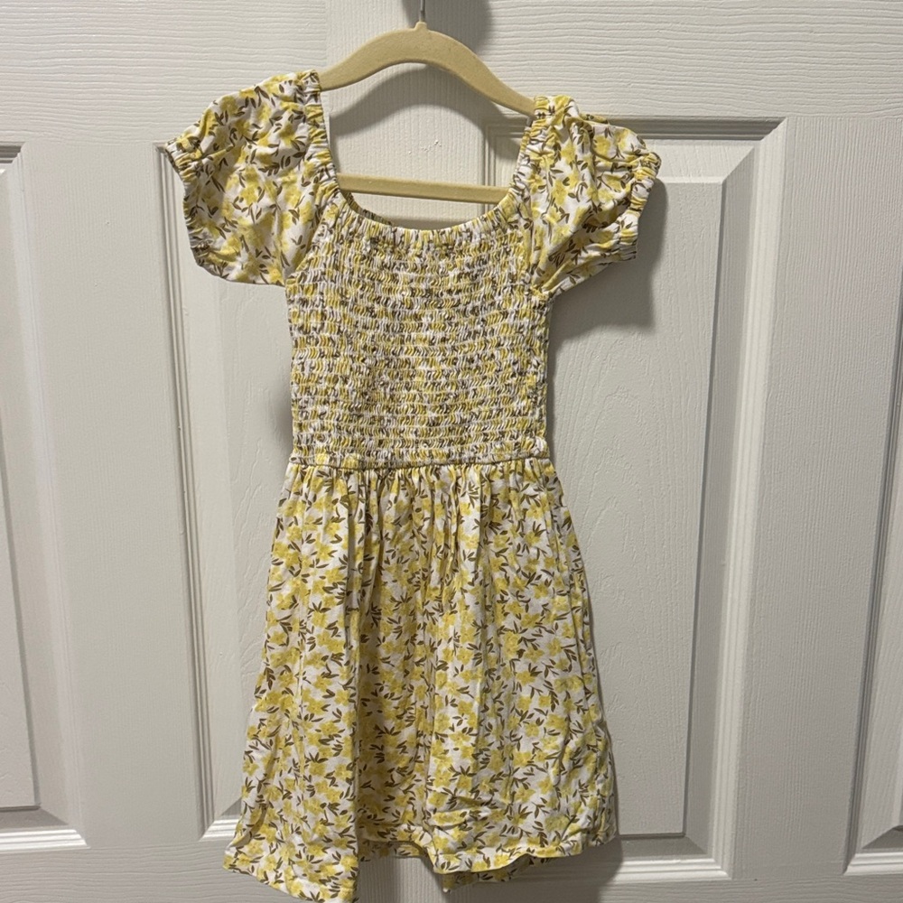 Billabong Yellow Floral Kids Dress